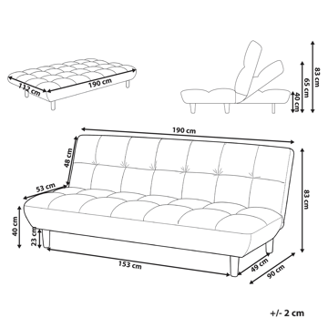 Sovesofa Risor - Lysegrøn - Møbler - Sofaer - Sovesofaer - 2 personers sovesofa