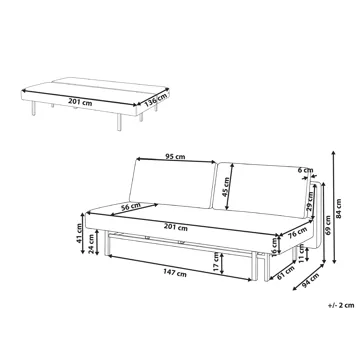 Sovesofa Roykka - Lysegrøn - Møbler - Sofaer - Sovesofaer - 3 personers sovesofa