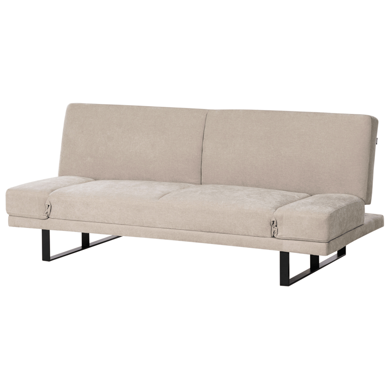 Sovesofa York Chenille - Lys beige - Møbler - Sofaer - Sovesofaer - 2 personers sovesofa