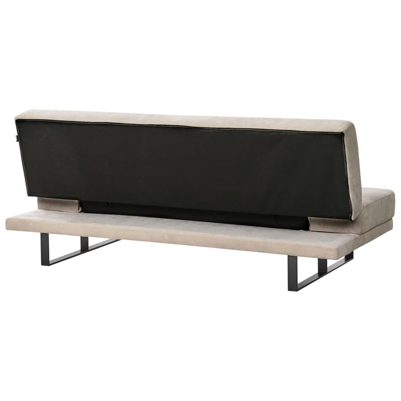 Sovesofa York Chenille - Lys beige - Møbler - Sofaer - Sovesofaer - 2 personers sovesofa