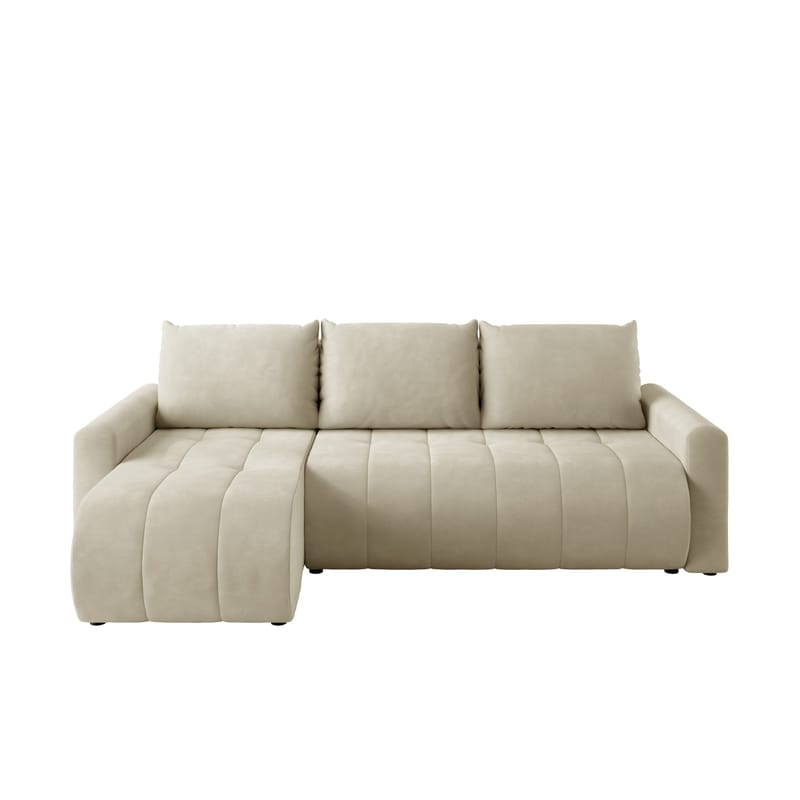 Fynrican 3-personers sovesofa med chaiselong - Polo 872 (beige) - Møbler - Sofaer - Sovesofaer