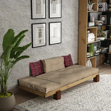 Fynros 2-personers Sovesofa - Natur - Møbler - Sofaer - Sovesofaer