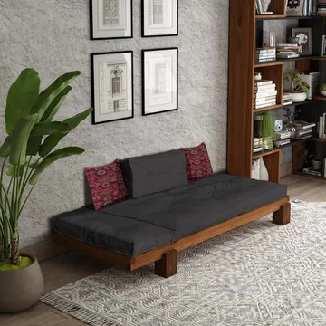 Fynros 2-personers Sovesofa - Natur/Antracit - Møbler - Sofaer - Sovesofaer