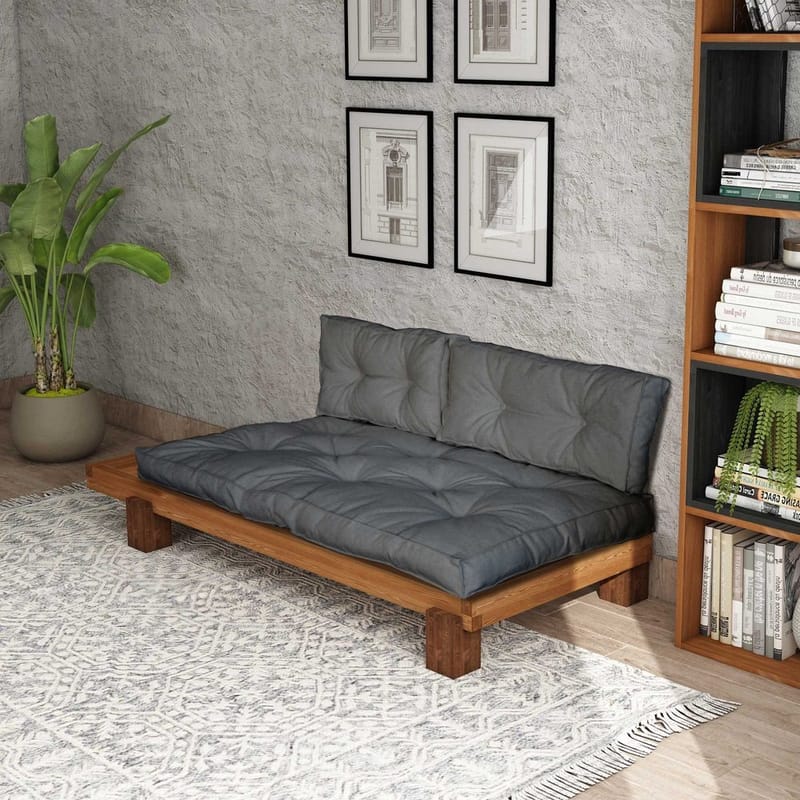 Fynros 2-personers Sovesofa - Grå/Natur - Møbler - Sofaer - Sovesofaer