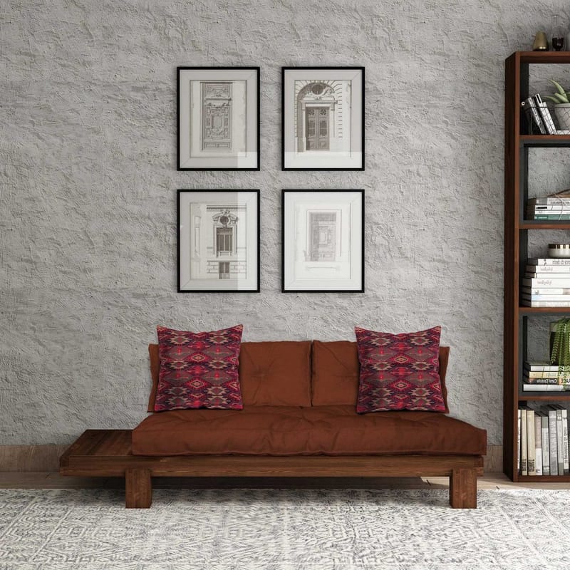 Fynros 2-personers Sovesofa - Mørkerød - Møbler - Sofaer - Sovesofaer