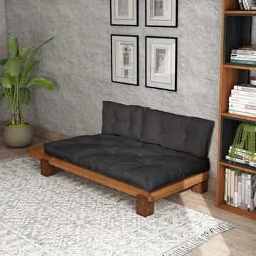 Fynros 2-personers Sovesofa - Natur/Antracit - Møbler - Sofaer - Sovesofaer