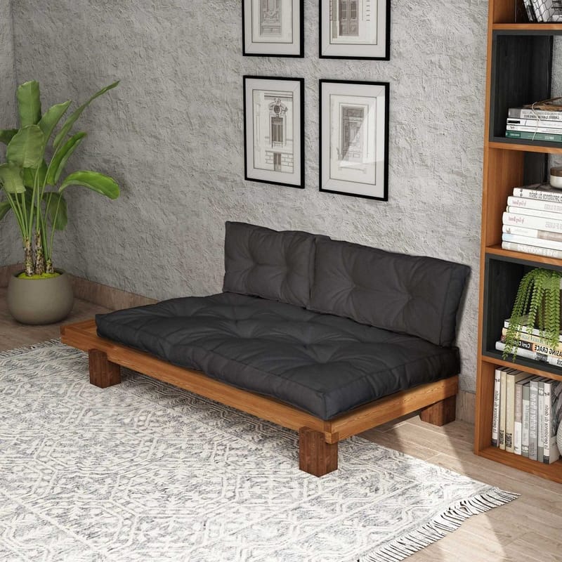 Fynros 2-personers Sovesofa - Natur/Antracit - Møbler - Sofaer - Sovesofaer