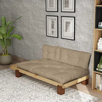 Fynros 2-personers Sovesofa - Natur - Møbler - Sofaer - Sovesofaer