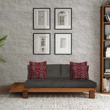 Fynros 2-personers Sovesofa - Natur/Antracit - Møbler - Sofaer - Sovesofaer