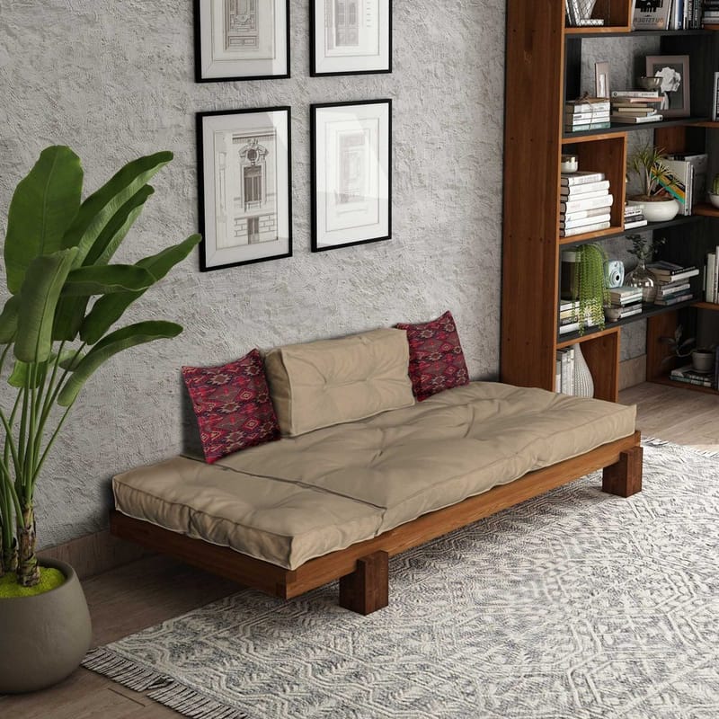 Fynros 2-personers Sovesofa - Natur/Lysebrun - Møbler - Sofaer - Sovesofaer