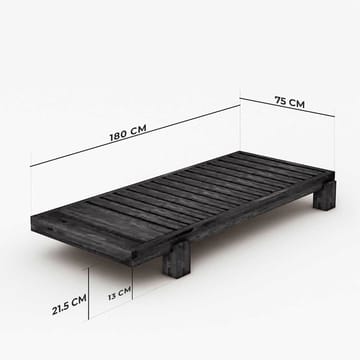 Fynros 2-personers Sovesofa - Mørkerød/Natur - Møbler - Sofaer - Sovesofaer