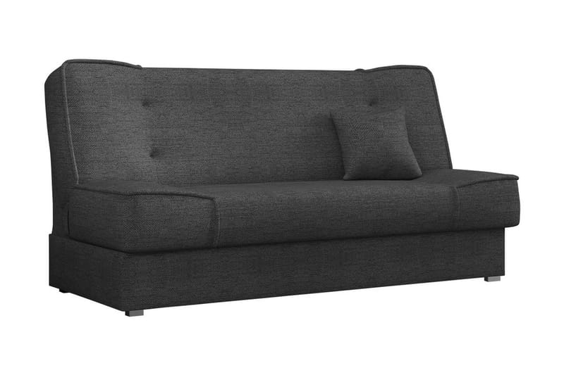 Gabi 4-sæder Langsgående Sovesofa 175x80x80 cm med Opbevaring i Stof, Grå