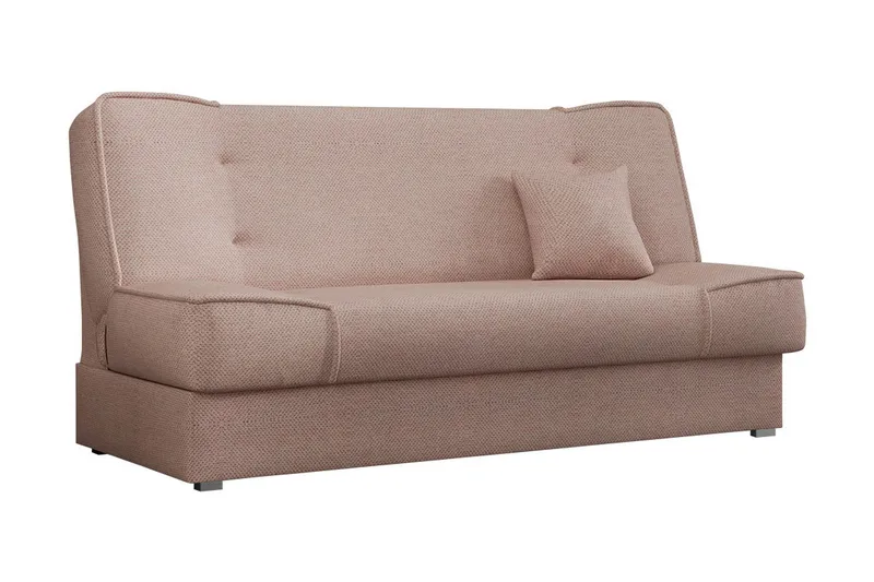 Gabi 4-sæder Sovesofa 104x174 cm med Opbevaring i Stof - Rosa - Møbler - Sofaer - Sovesofaer