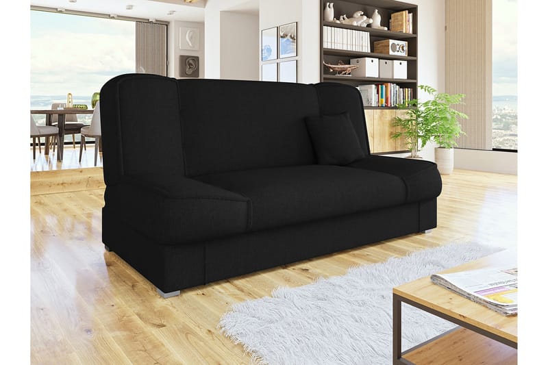 Gabi Sofa 175x80x80 cm - Sort - Sovesofaer - 4 personers sovesofa