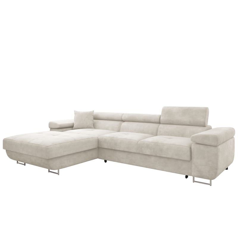 Gabina 3-personers sovesofa med chaiselong - beige - Møbler - Sofaer - Sovesofaer