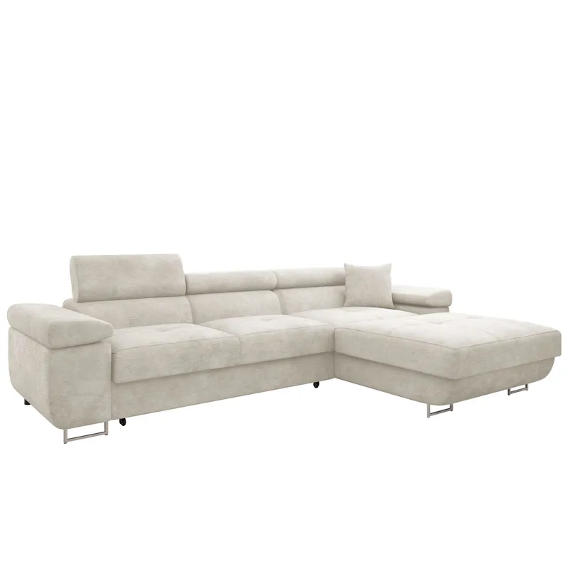 Gabina 3-personers sovesofa med chaiselong - beige - Møbler - Sofaer - Sovesofaer