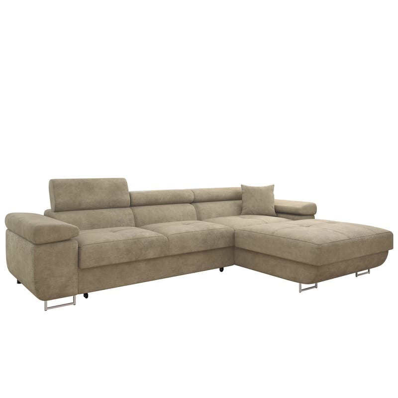 Gabina 3-personers sovesofa med chaiselong - beige - Møbler - Sofaer - Sovesofaer