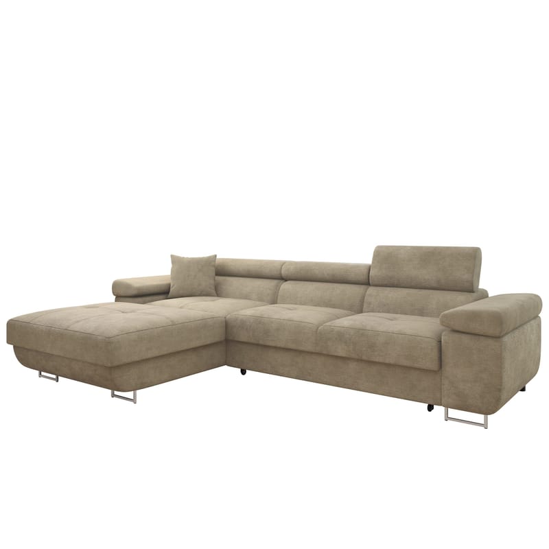 Gabina 3-personers sovesofa med chaiselong - beige - Møbler - Sofaer - Sovesofaer