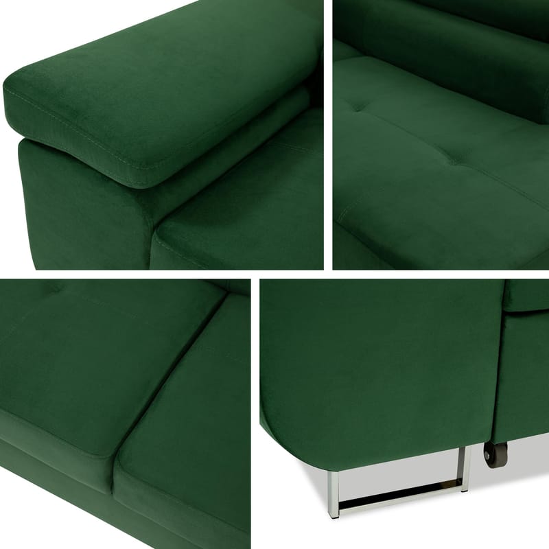 Gabina 4-personers sovesofa med chaiselong - brun - Møbler - Sofaer - Sovesofaer