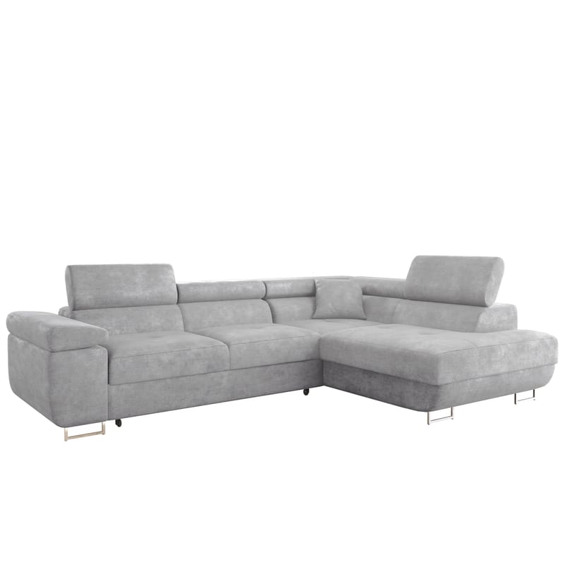 Gabina 4-personers sovesofa med chaiselong - grå - Møbler - Sofaer - Sovesofaer