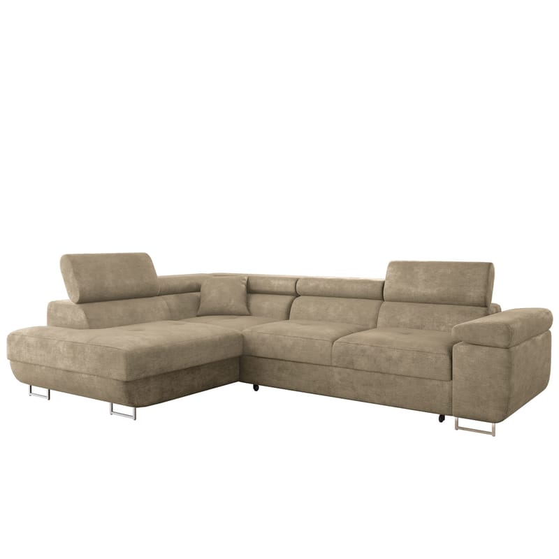 Gabina 4-personers sovesofa med chaiselong - beige - Møbler - Sofaer - Sovesofaer