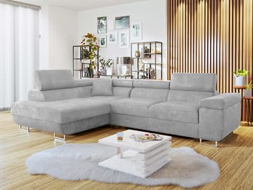 Gabina 4-personers sovesofa med chaiselong - grå - Møbler - Sofaer - Sovesofaer
