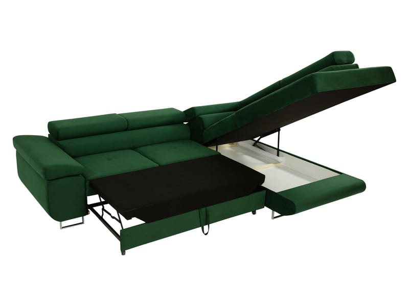 Gabina 4-personers sovesofa med chaiselong - brun - Møbler - Sofaer - Sovesofaer