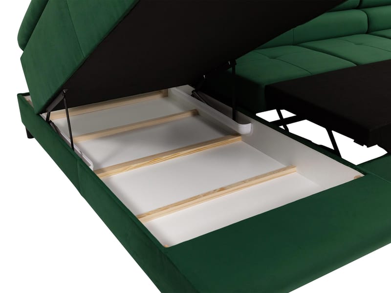 Gabina 5-personers U-formet sovesofa med chaiselong og chaiselong - sort - Møbler - Sofaer - Sovesofaer