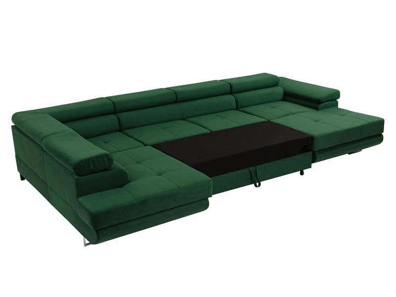 Gabina 5-personers U-formet sovesofa med chaiselong og chaiselong - sort - Møbler - Sofaer - Sovesofaer