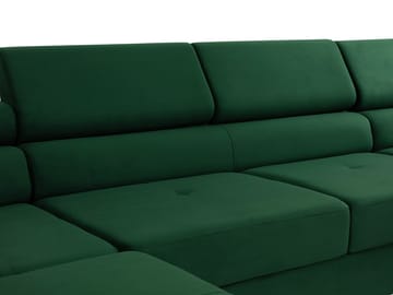 Gabina 5-personers U-formet sovesofa med chaiselong og chaiselong - sort - Møbler - Sofaer - Sovesofaer