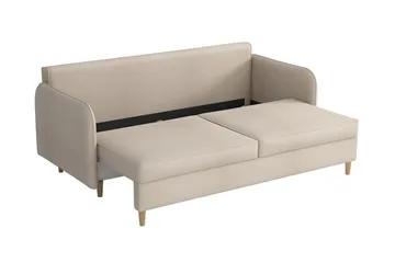 Gaja 2-personers Sovesofa Runde Armlæn i Stof - Rosa - Møbler - Sofaer - Sovesofaer