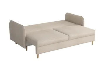 Gaja 2-personers Sovesofa Runde Armlæn i Stof - Rosa - Møbler - Sofaer - Sovesofaer