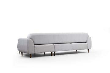Gajanejos 5-personers Højrevendt L-formet Sovesofa 87x237 cm i Stof - Beige - Møbler - Sofaer - Sovesofaer