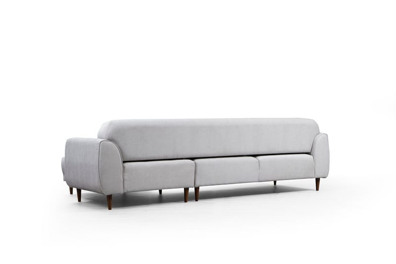 Gajanejos 5-personers Højrevendt L-formet Sovesofa 87x237 cm i Stof - Beige - Møbler - Sofaer - Sovesofaer