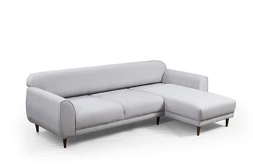Gajanejos 5-personers Højrevendt L-formet Sovesofa 87x237 cm i Stof - Beige - Møbler - Sofaer - Sovesofaer