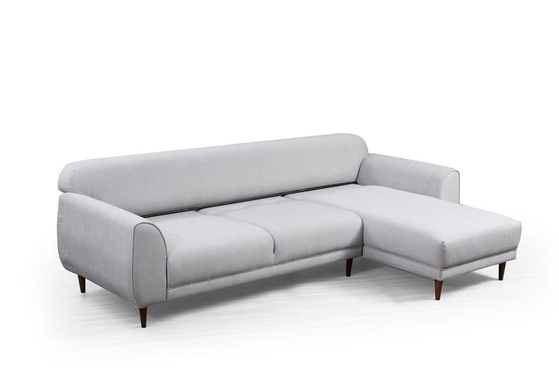 Gajanejos 5-personers Højrevendt L-formet Sovesofa 87x237 cm i Stof - Beige - Møbler - Sofaer - Sovesofaer