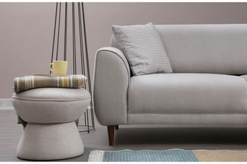 Gajanejos 5-personers Højrevendt L-formet Sovesofa 87x237 cm i Stof - Beige - Møbler - Sofaer - Sovesofaer