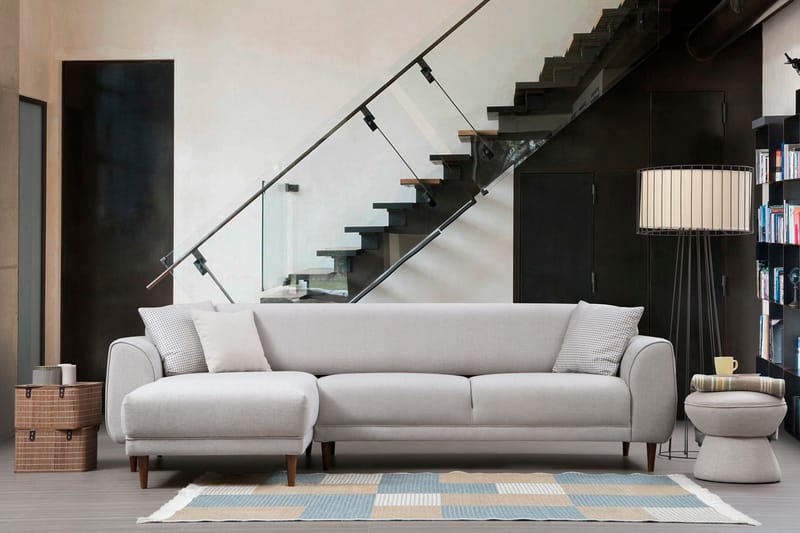 Gajanejos Chaiselongsovesofa - Beige - Møbler - Sofaer - Sovesofaer