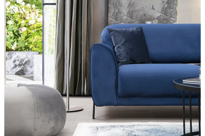 Gajanejos Chaiselongsovesofa - Blå - Møbler - Sofaer - Sovesofaer