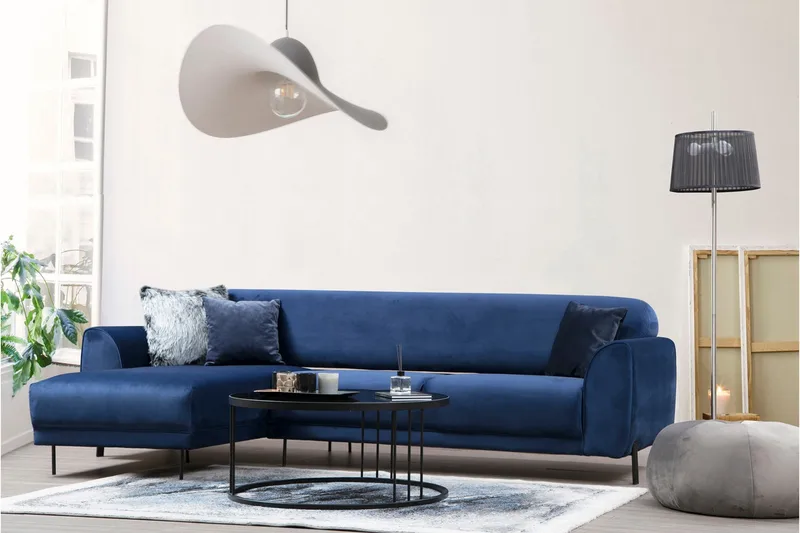 Gajanejos Chaiselongsovesofa - Blå - Møbler - Sofaer - Sovesofaer