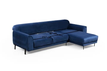 Gajanejos Chaiselongsovesofa - Blå - Møbler - Sofaer - Sovesofaer