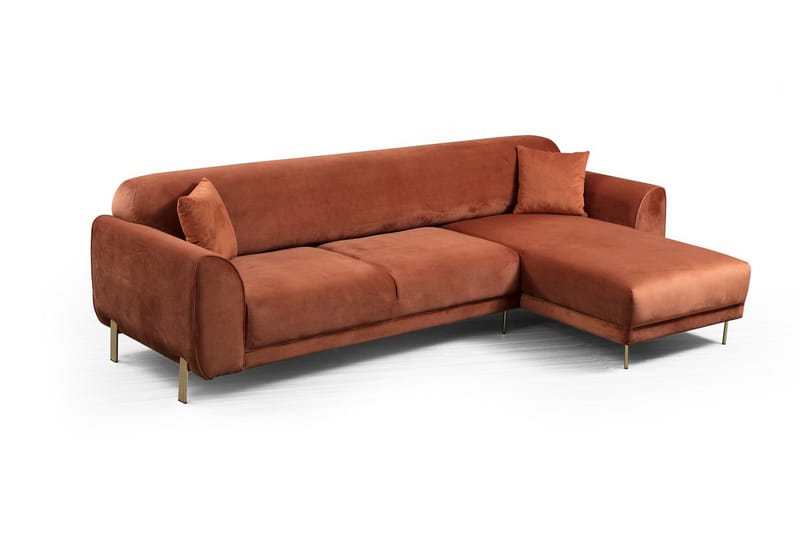 Gajanejos Chaiselongsovesofa - Brun - Møbler - Sofaer - Sovesofaer
