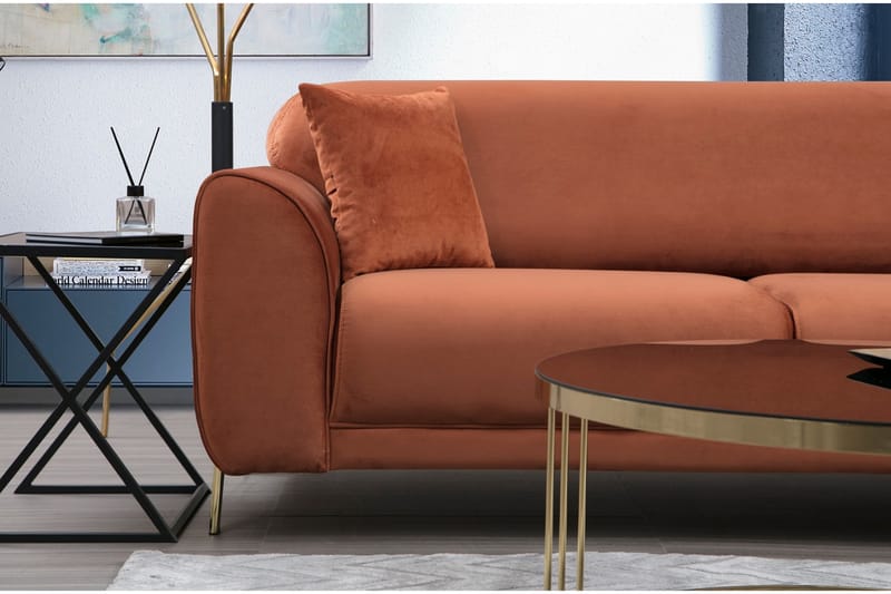 Gajanejos Chaiselongsovesofa - Brun - Møbler - Sofaer - Sovesofaer