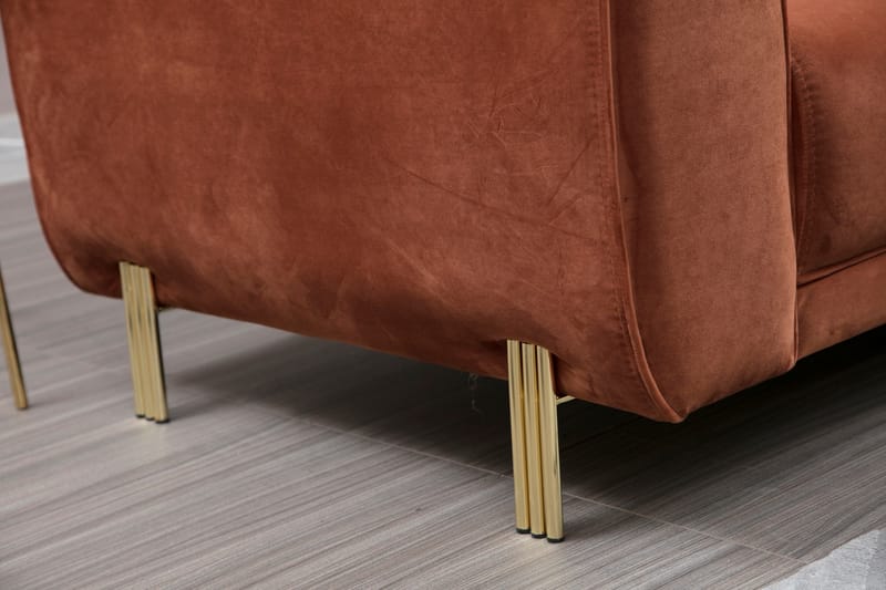 Gajanejos Chaiselongsovesofa - Brun - Møbler - Sofaer - Sovesofaer