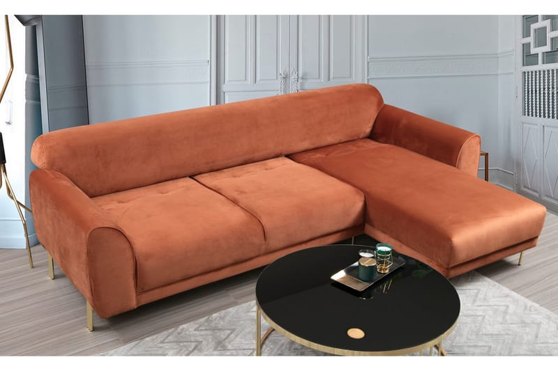 Gajanejos Chaiselongsovesofa - Brun - Møbler - Sofaer - Sovesofaer