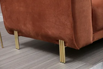 Gajanejos Chaiselongsovesofa - Brun - Møbler - Sofaer - Sovesofaer