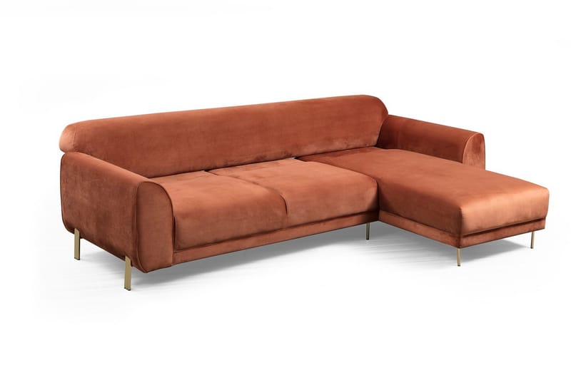 Gajanejos Chaiselongsovesofa - Brun - Møbler - Sofaer - Sovesofaer