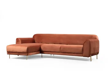 Gajanejos Chaiselongsovesofa - Brun - Møbler - Sofaer - Sovesofaer