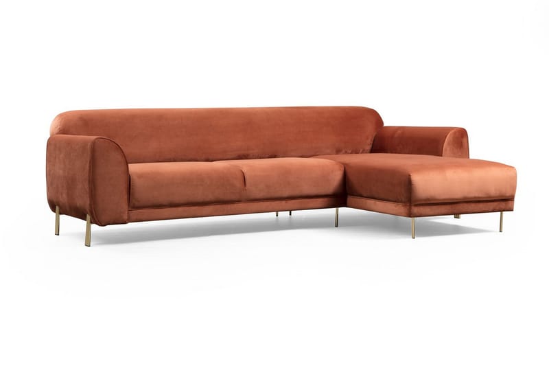 Gajanejos Chaiselongsovesofa - Brun - Møbler - Sofaer - Sovesofaer