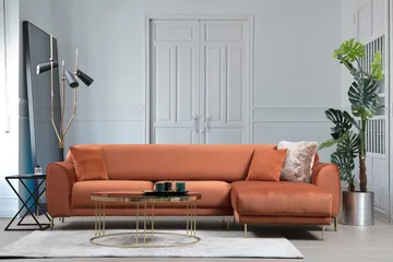 Gajanejos Chaiselongsovesofa - Brun - Møbler - Sofaer - Sovesofaer